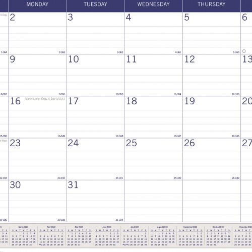 Blueline Blueline DuraGlobe Monthly Desk Pad Calendar (C177227)