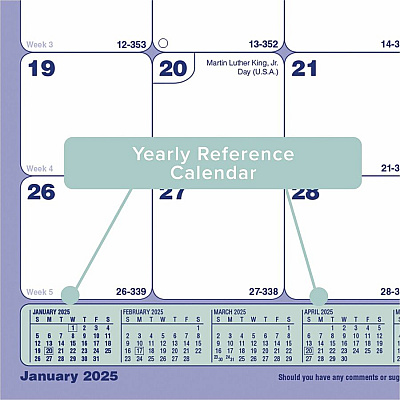Brownline Monthly Desk Pad Calendar, 11" x 8-1/2" , English (C181721)