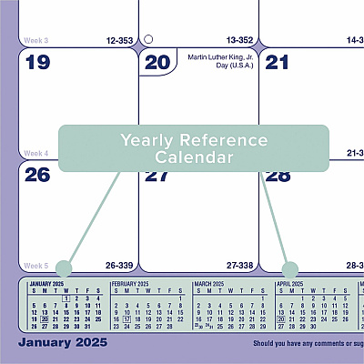 Brownline Monthly Desk Pad Calendar, 11" x 8-1/2" , English (C181721)