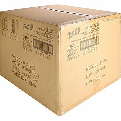 Genuine Joe 12 oz Rippled Hot Cups (GJO11260CT)