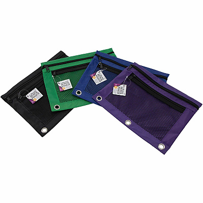 CLI Carrying Case (Pouch) Pencil, Ring Binder - Assorted (LEO76350ST)