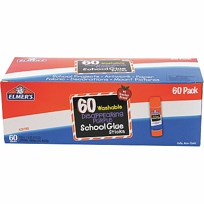 Elmer's Disappearing Purple School Glue Sticks (EPIE503)