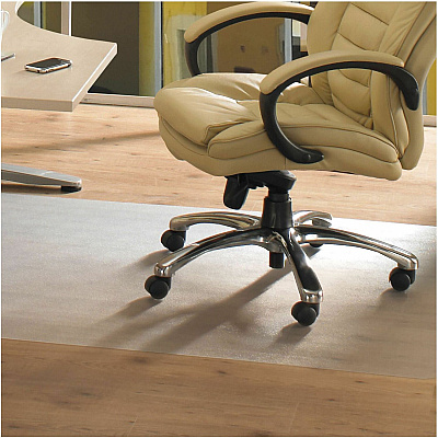 Floortex Advantagemat Phthalate Free Vinyl Rectangular Chair Mat for Hard Floor - 48" x 60" (FLRPF1215225EV)