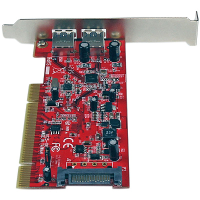 StarTech 2 Port Pci Usb 3.0 Card W/ Sata Power (PCIUSB3S22)