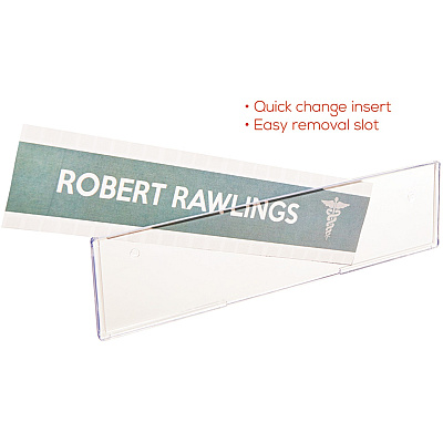 deflecto Cubicle Nameplate Sign Holder (DEF587501)