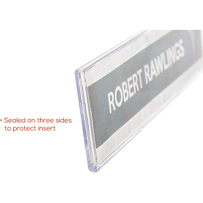 deflecto Cubicle Nameplate Sign Holder (DEF587501)