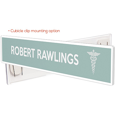 deflecto Cubicle Nameplate Sign Holder (DEF587501)