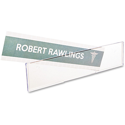 deflecto Cubicle Nameplate Sign Holder (DEF587501)