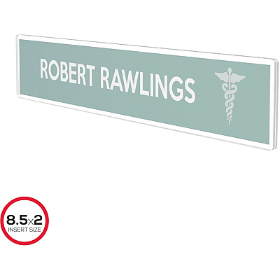deflecto Cubicle Nameplate Sign Holder (DEF587501)