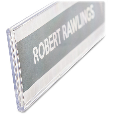 deflecto Cubicle Nameplate Sign Holder (DEF587501)