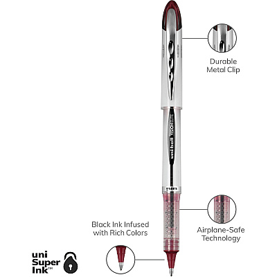 uniball Vision Elite BLX Rollerball Pens (UBC1832404)