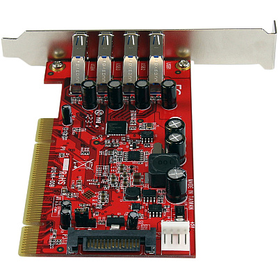 StarTech 4 Port Pci Usb 3.0 Card W/ Sata Power (PCIUSB3S4)