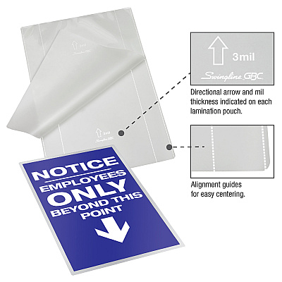 GBC Fusion EZUse Laminating Pouches (GBC3200599)