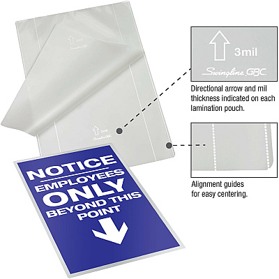 GBC Fusion EZUse Laminating Pouches (GBC3200599)