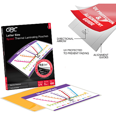 GBC Fusion EZUse Laminating Pouches (GBC3200716)