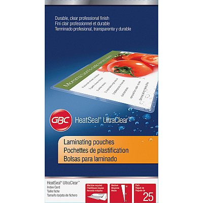 GBC UltraClear Thermal Laminating Pouches (GBC3202002)