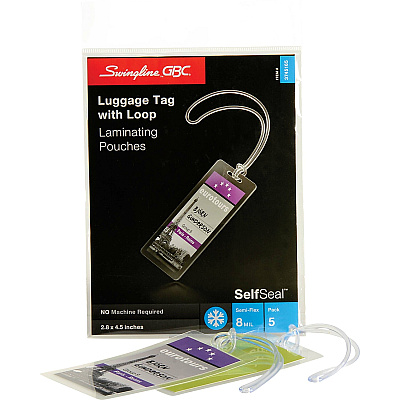 GBC Self-Sealing Luggage Tag Laminating Pouches (GBC3745165)