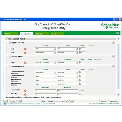 APC Dry Contact I/o Smartslot Card (AP9613)