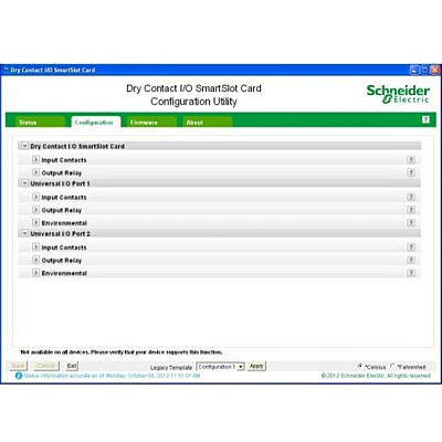 APC Dry Contact I/o Smartslot Card (AP9613)