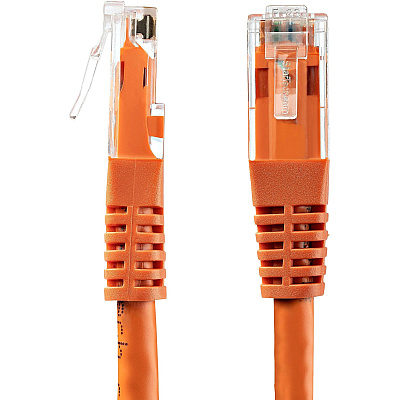 StarTech 100ft Cat6 Ethernet Cable Orange Poe (C6PATCH100OR)