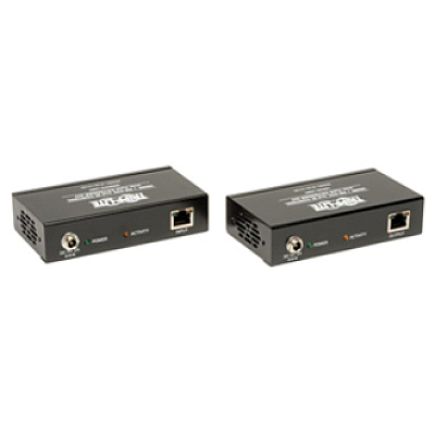 Tripp Lite HDMI over Cat5/6 Extender Kit, Transmitter/Receiver, 4K, Serial and IR Control, Up to 328 ft. (100 m), TAA (TRPB1261A1SR)