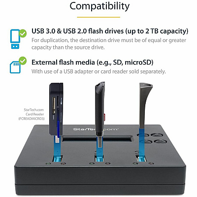 StarTech Duplicator Eraser - Usb Flash Drives 1:2 (USBDUP12)