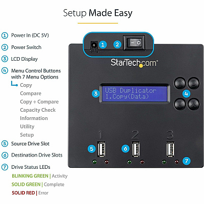 StarTech Duplicator Eraser - Usb Flash Drives 1:2 (USBDUP12)