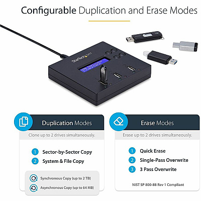 StarTech Duplicator Eraser - Usb Flash Drives 1:2 (USBDUP12)