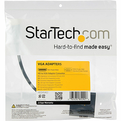 StarTech Hdmi To Vga Adapter (HD2VGAE2)