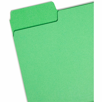 Smead SuperTab 1/3 Tab Cut Letter Recycled Top Tab File Folder (SMD10480)