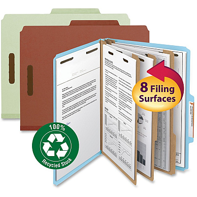 Smead 2/5 Tab Cut Letter Recycled Classification Folder (SMD14090)
