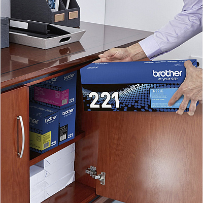 Brother Genuine TN221C Cyan Toner Cartridge