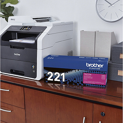 Brother Genuine TN221M Magenta Toner Cartridge