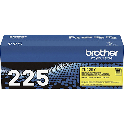 Brother Genuine TN225Y High Yield Yellow Toner Cartridge