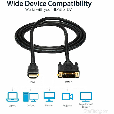 StarTech 6 Ft Hdmi To Dvi-d Cable - M/m (HDMIDVIMM6)