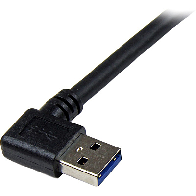 StarTech 1m Black Usb 3 Cable Right Angle A To B (USB3SAB1MRA)