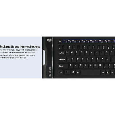 Adesso Antimicrobial Waterproof 108-key Usb (AKB222UB)