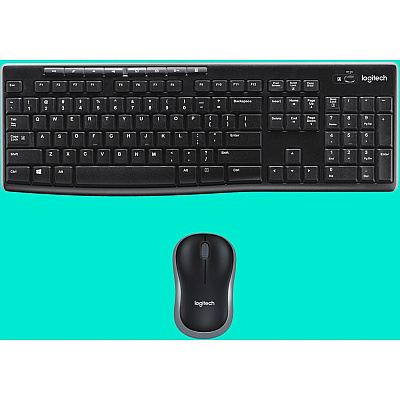 Logitech MK270 Wireless Keyboard and Mouse Combo for Windows, 2.4 GHz Wireless, Compact Mouse, 8 Multimedia and Shortcut Keys, 2-Year Battery Life, for PC, Laptop (LOG920004536)