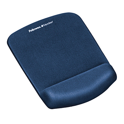 Fellowes PlushTouch Mouse Pad Wrist Rest with Microban - Blue (9287301)