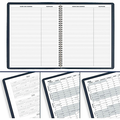 AT-A-GLANCE Monthly Planner, 11 x 9, Navy Cover, 15-Month: Jan 2026 to Mar 2027 (7026020)