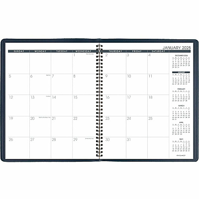 AT-A-GLANCE Monthly Planner, 11 x 9, Navy Cover, 15-Month: Jan 2026 to Mar 2027 (7026020)