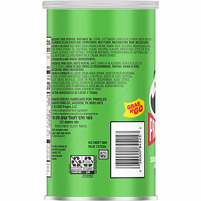 Pringles Sour Cream & Onion (KEB84560)