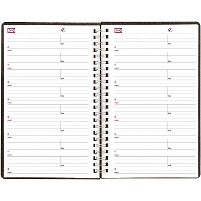 Brownline DuraFlex Weekly Planner, 8 x 5, Black Cover, 12-Month (Jan to Dec): 2026 (CB75VBLK)