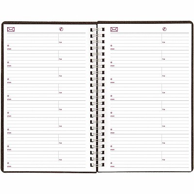 Brownline DuraFlex Weekly Planner, 8 x 5, Black Cover, 12-Month (Jan to Dec): 2026 (CB75VBLK)