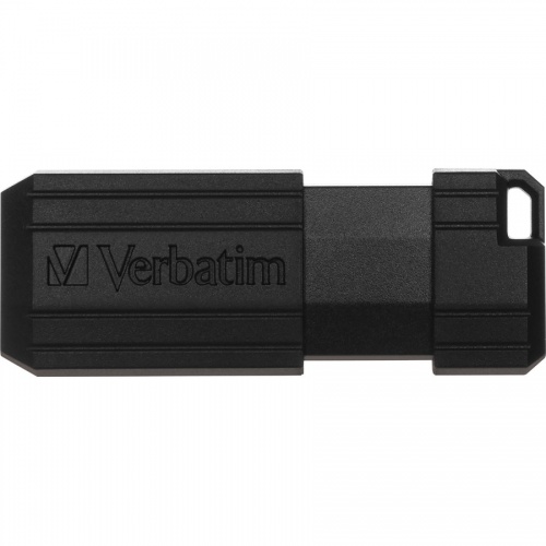 Verbatim 128GB PinStripe USB Flash Drive - Black (49071)