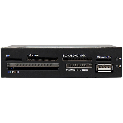 StarTech 3.5in Front Bay Usb Memory Card Reader (35FCREADBK3)