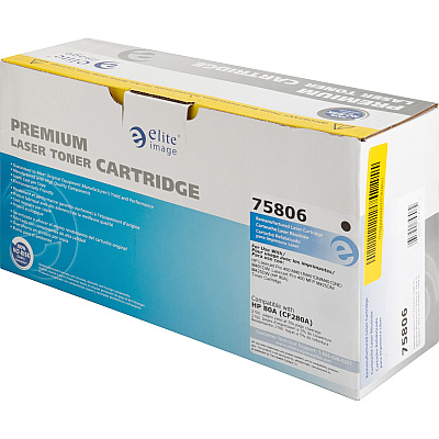 Elite Image Remanufactured Toner Cartridge - Alternative for HP 80A (CF280A) (ELI75806)