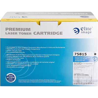 Elite Image Remanufactured Laser Toner Cartridge - Alternative for HP 507A (CE400A) - Black - 1 Each (ELI75815)