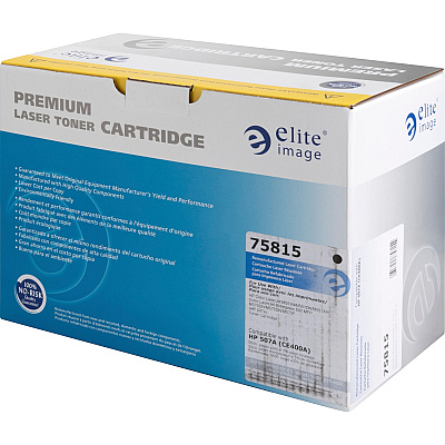 Elite Image Remanufactured Laser Toner Cartridge - Alternative for HP 507A (CE400A) - Black - 1 Each (ELI75815)