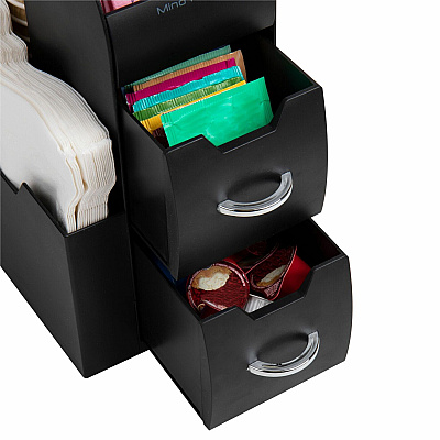 Mind Reader EMS Mind Compact All In One Coffee Pod Caddy (EMSCAD01BLK)